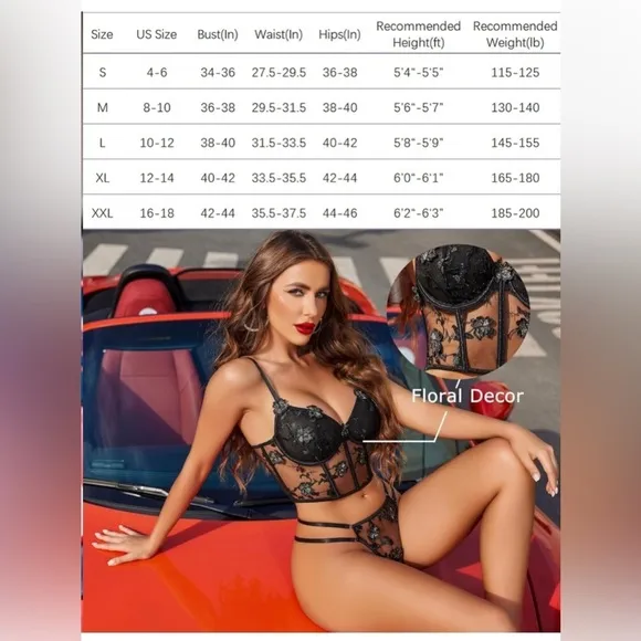 053 Women Underwire Lingerie Set