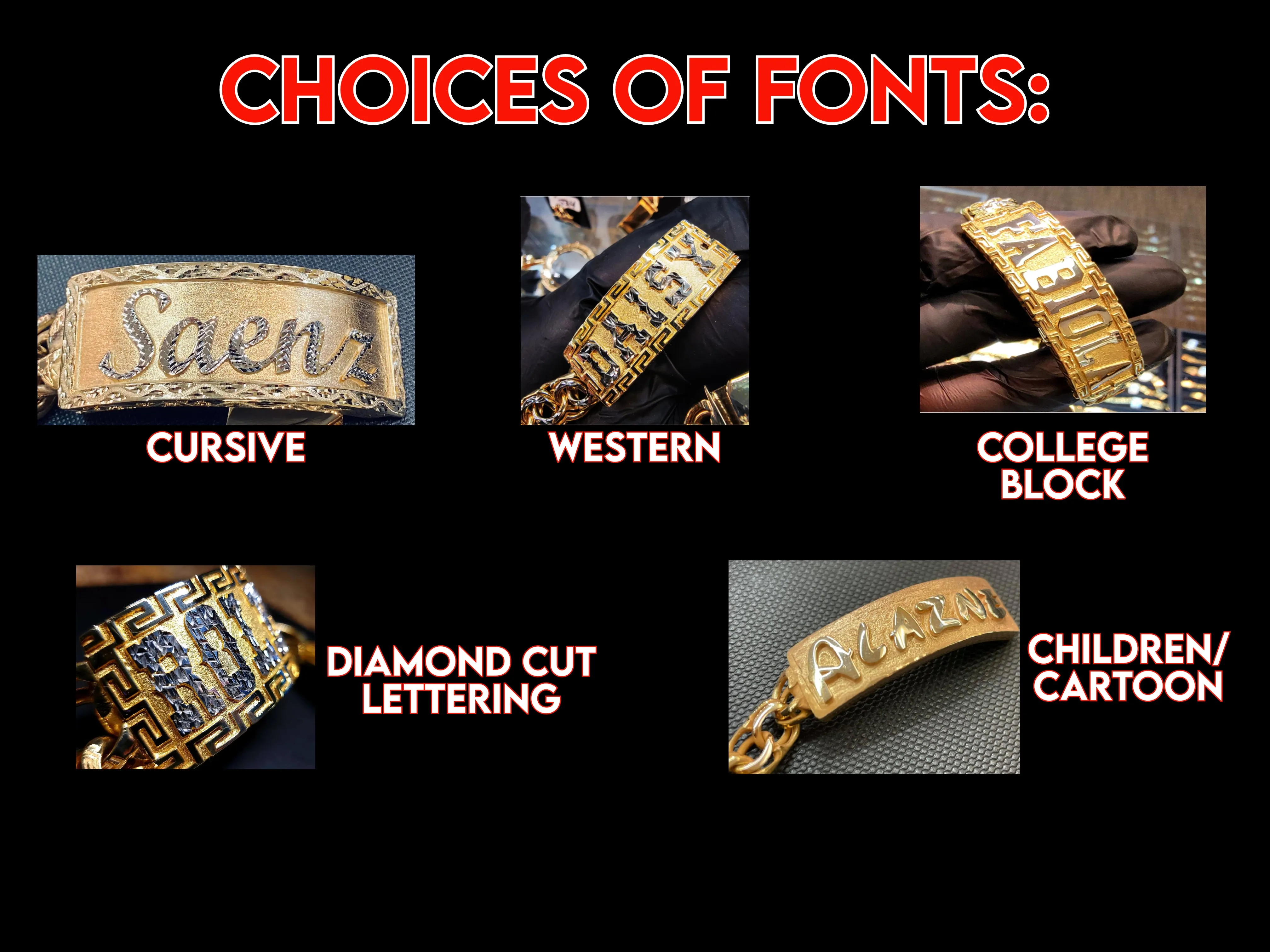 10K Gold Personalized Double Dimension Name Necklace