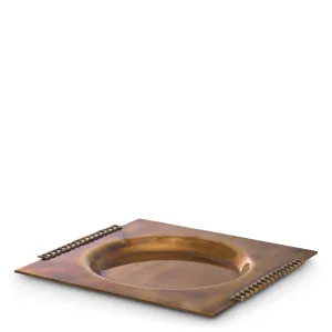 115642 - Tray Tamar vintage brass finish