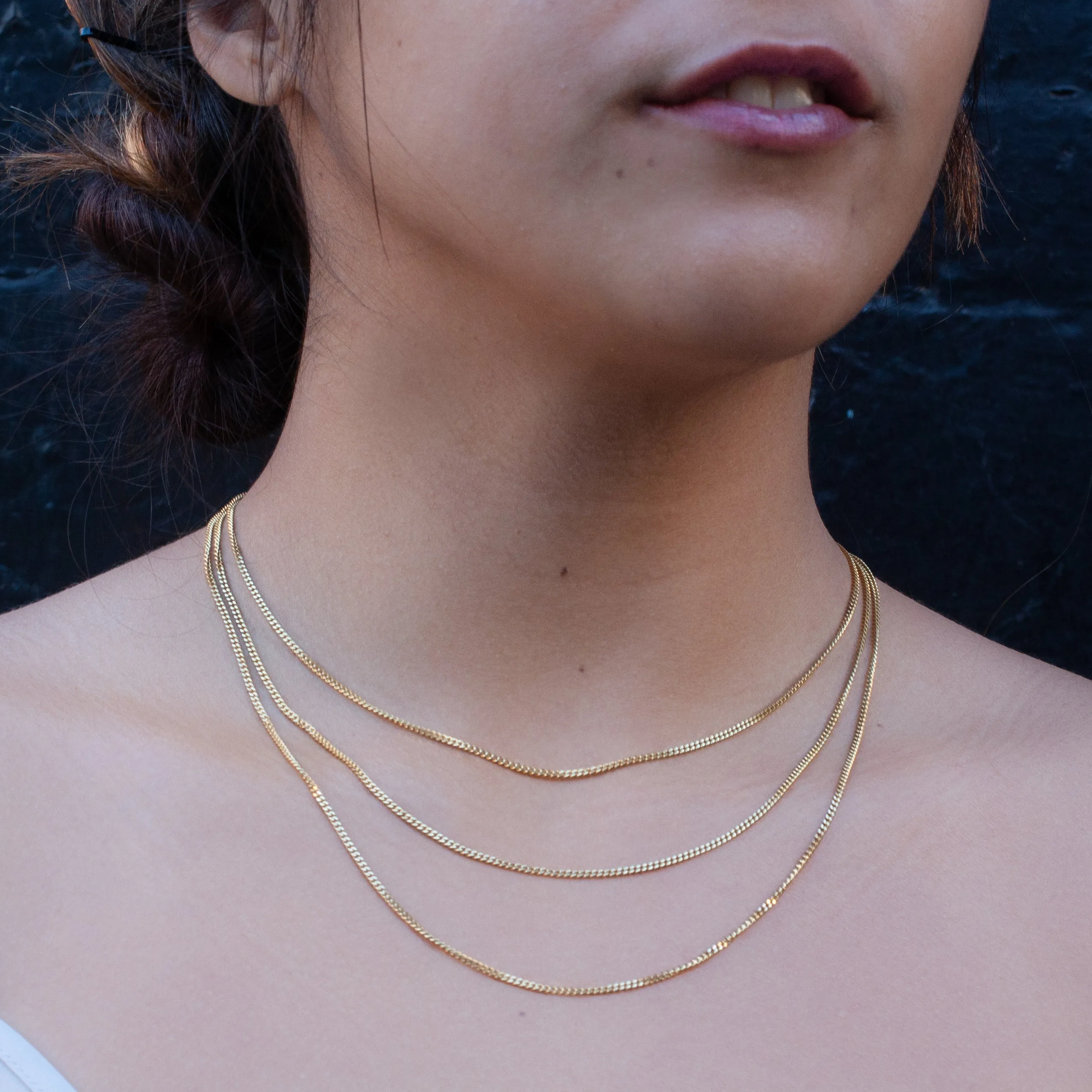 14k Curb-Link Chain
