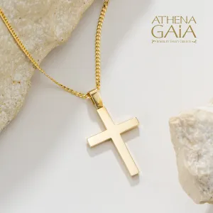 14k Gold Simple Western Latin Cross