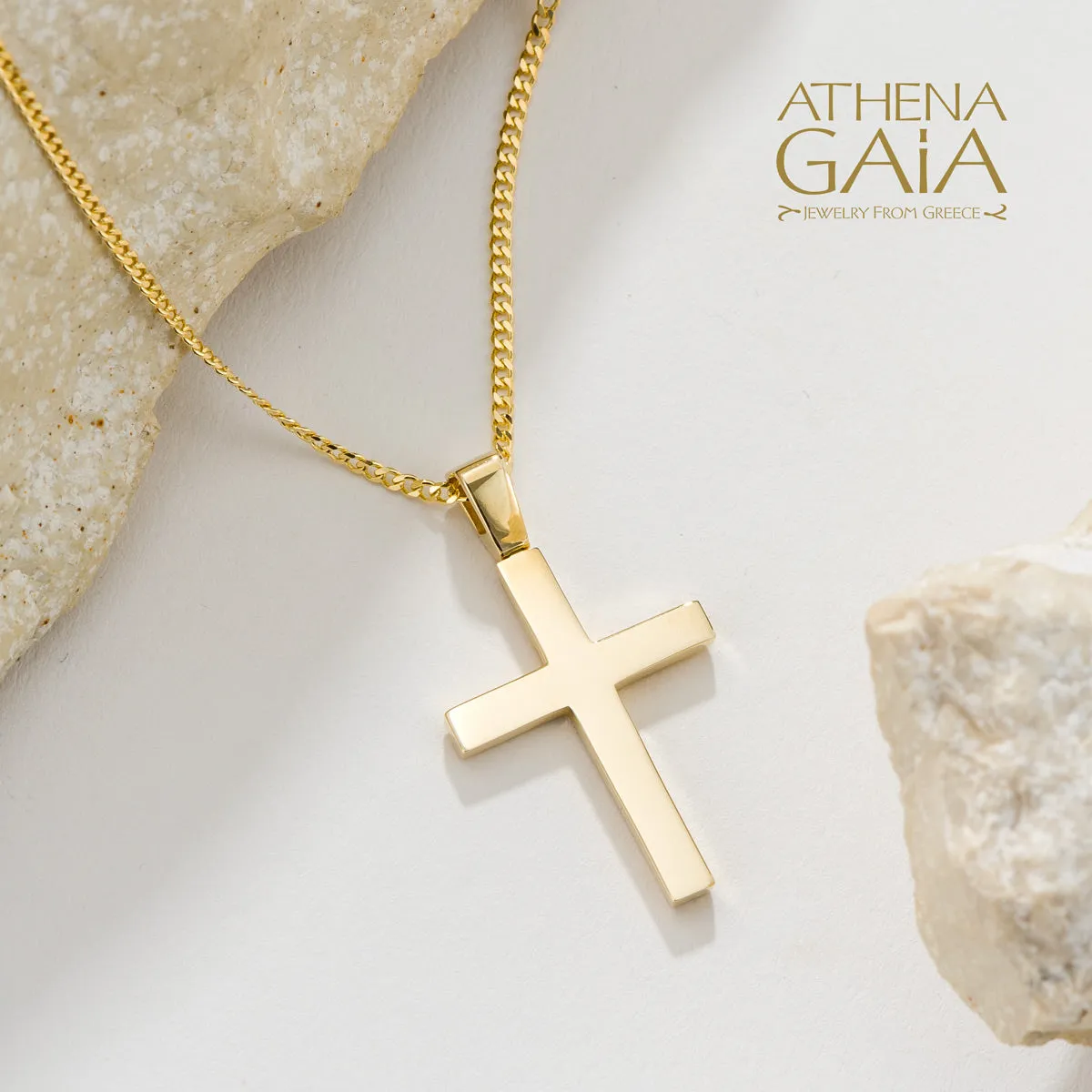 14k Gold Simple Western Latin Cross