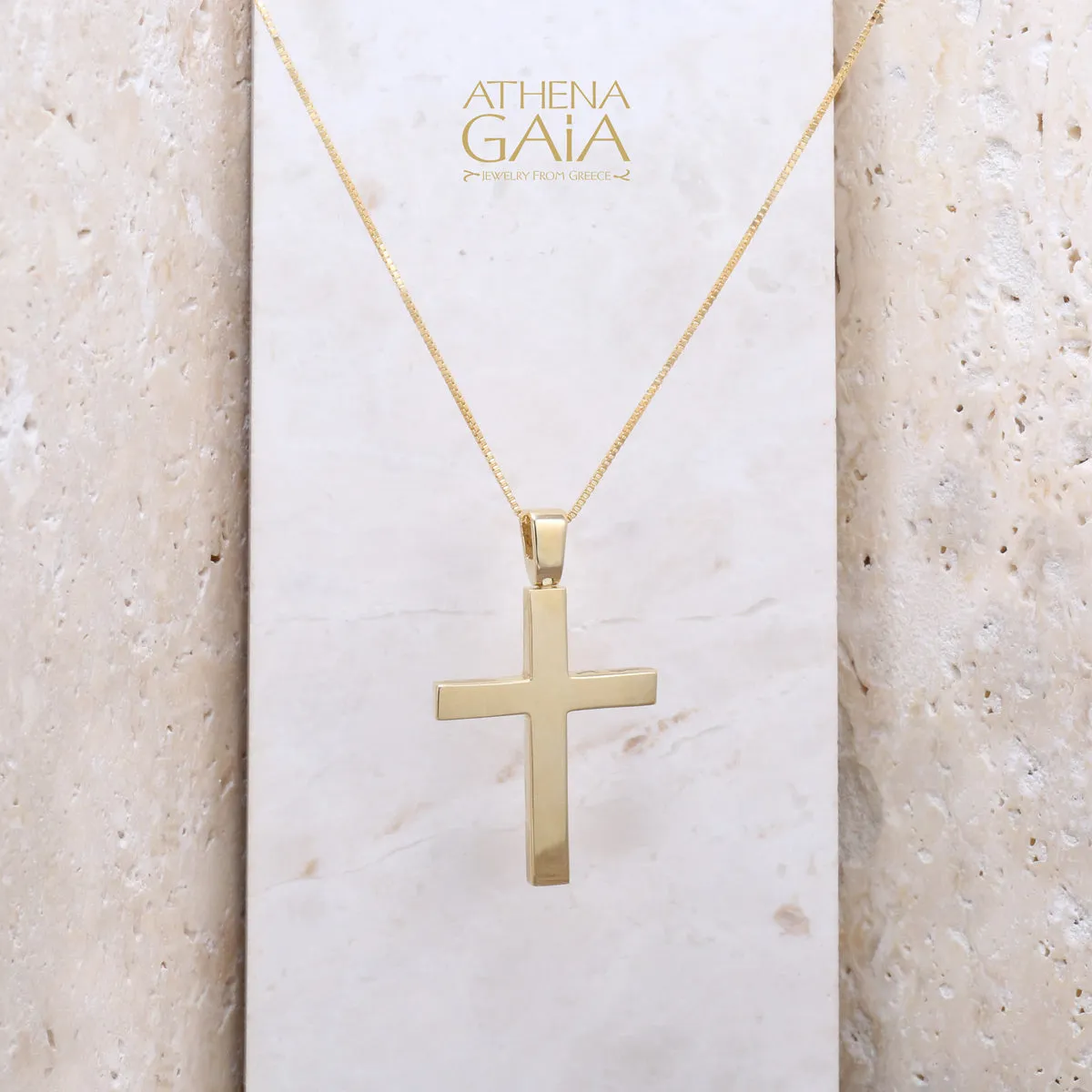 14k Gold Simple Western Latin Cross