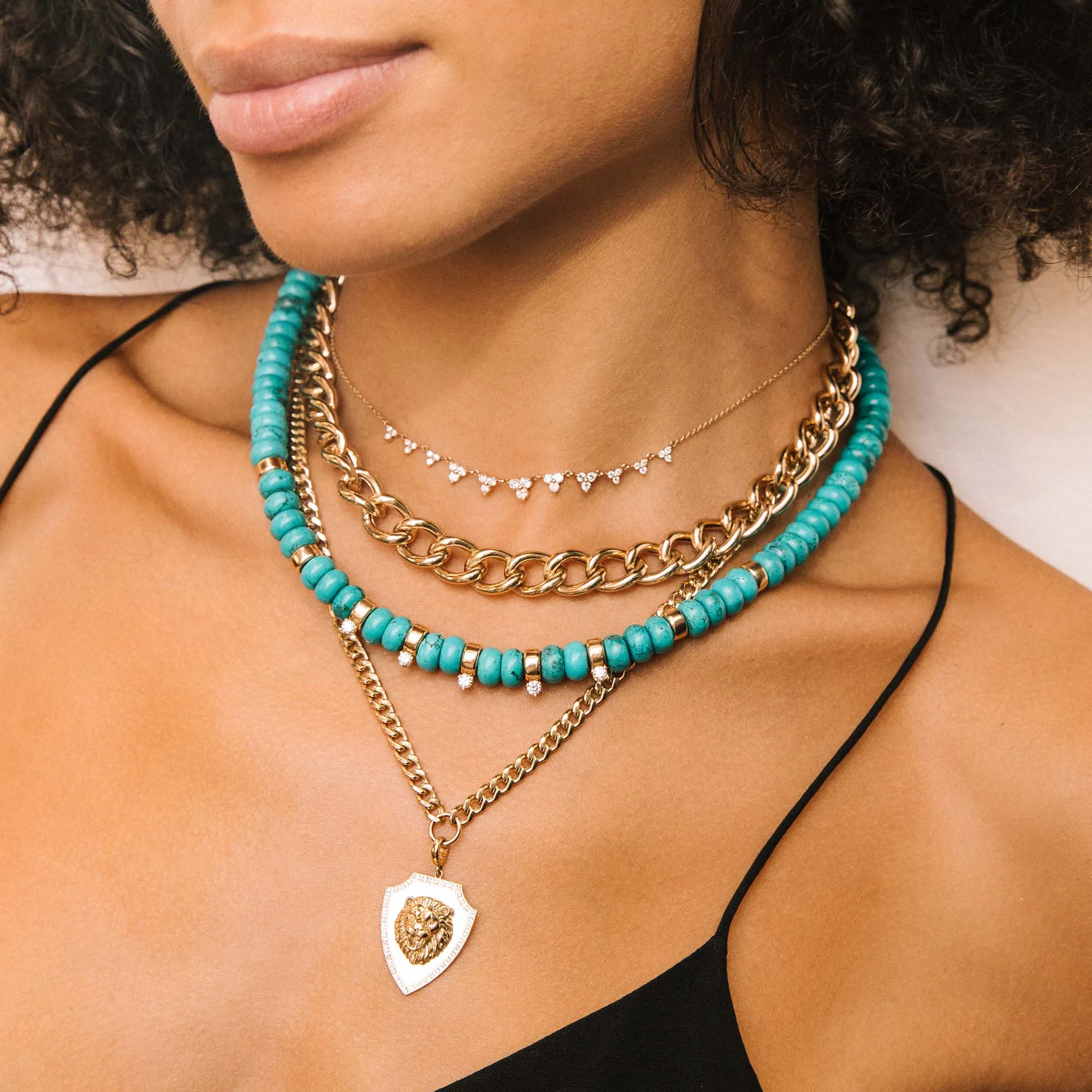 14k Gold XXL Open Link Curb Chain Necklace