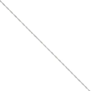 14k White Gold 1.70mm Polished Singapore Chain