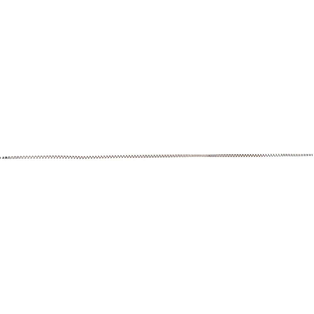 14K White Gold Box Chain 0.9 Grams
