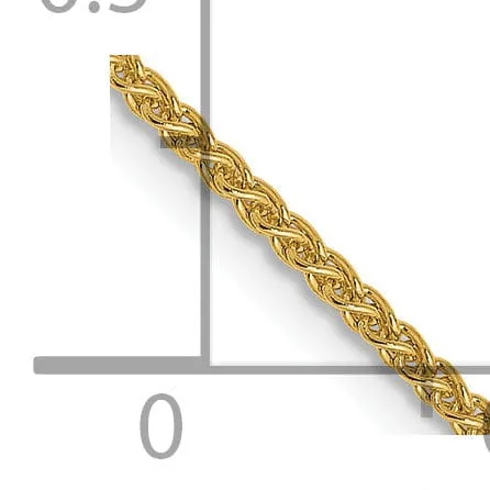 14k Yellow Gold 1.2mm Spiga Wheat Chain