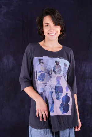 1582 Simple Tee Black Sand-P