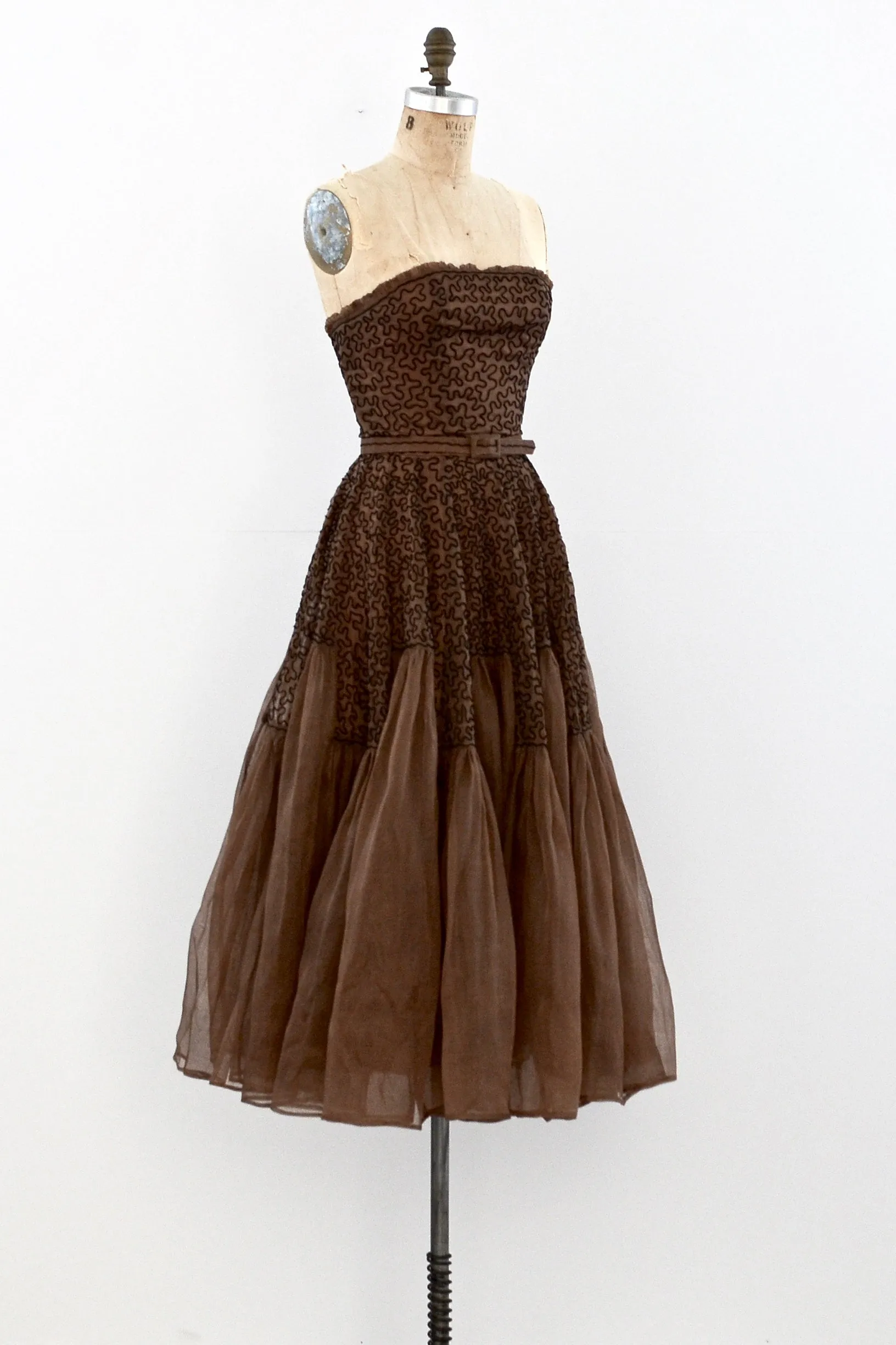1940's Soutache Dress / XS