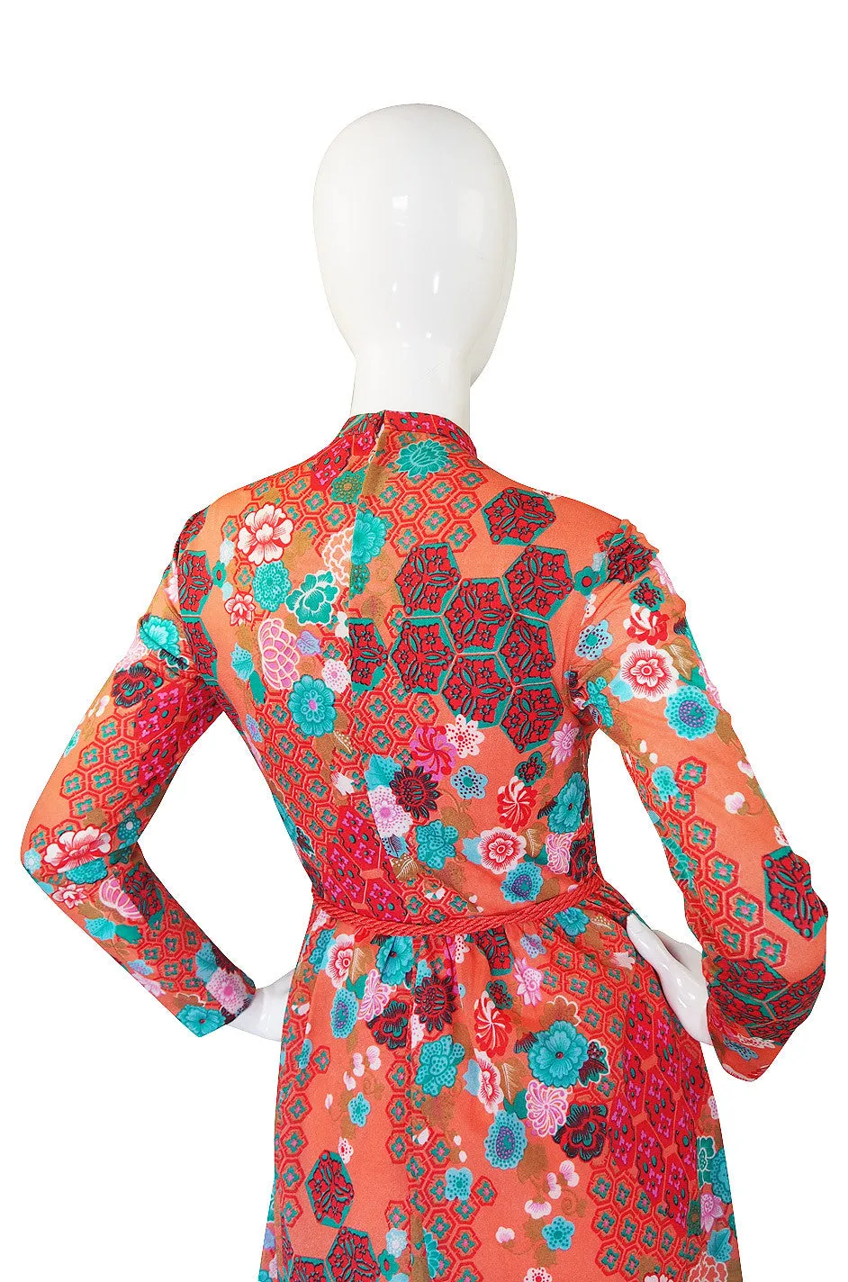 1960s Adele Simpson Pretty Print Dress