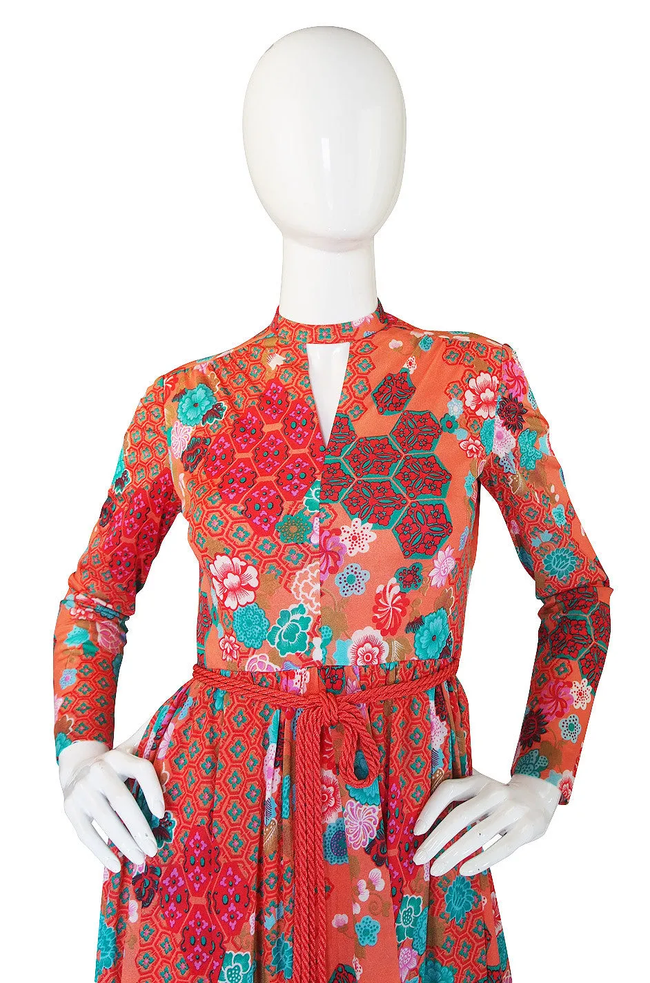 1960s Adele Simpson Pretty Print Dress