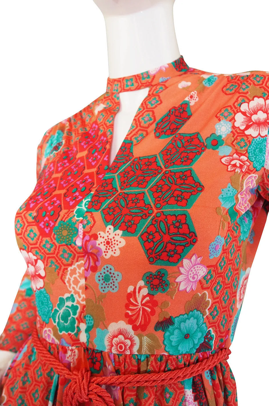 1960s Adele Simpson Pretty Print Dress