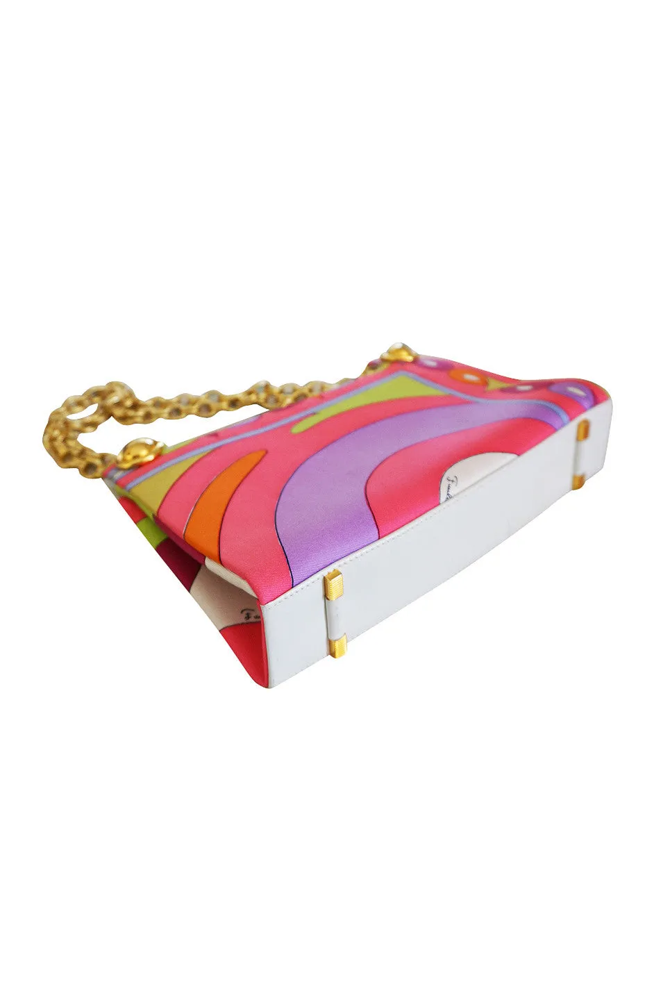 1960s Bright Silk Emilio Pucci Print Bag & Scarf