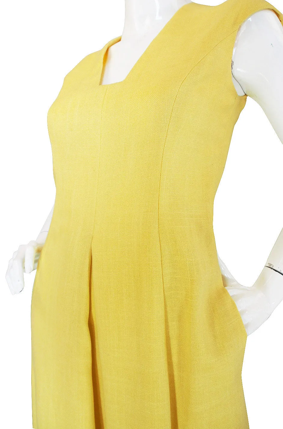 1960s Sculpted Mollie Parnis Maxi Dress