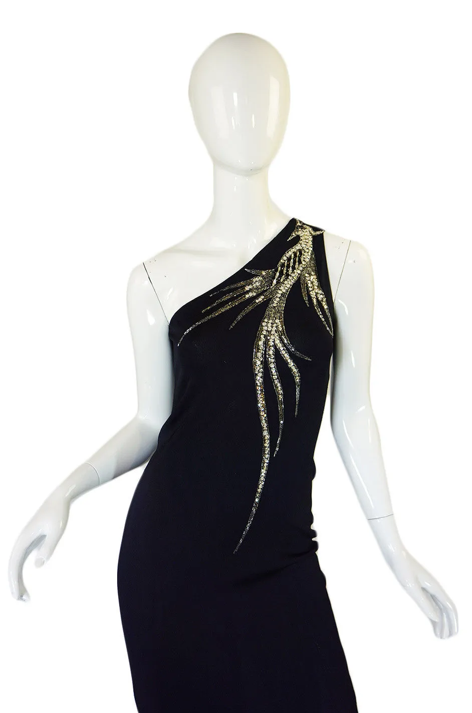1970s Sequin Bird Bob Mackie Gown