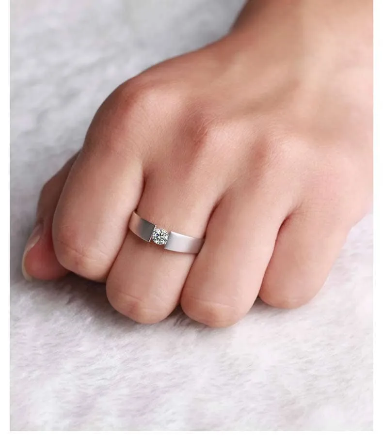 2ct Created Diamond Ring Simple Design