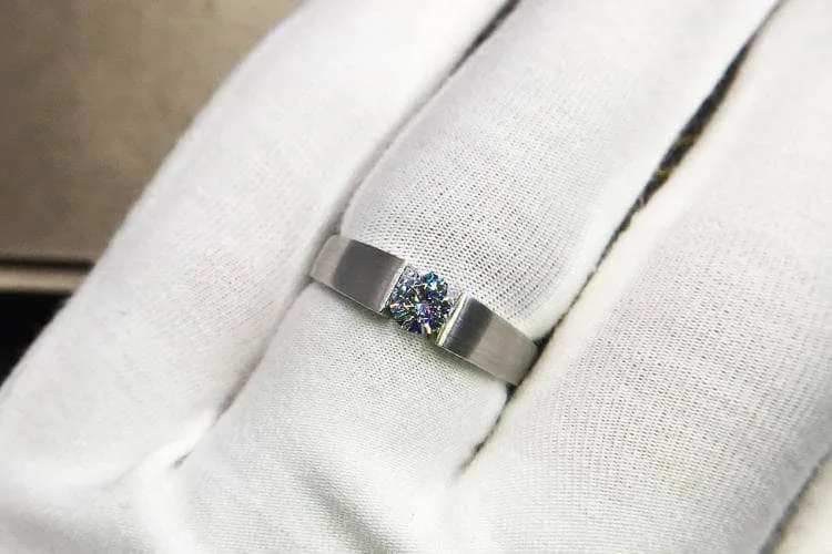 2ct Created Diamond Ring Simple Design