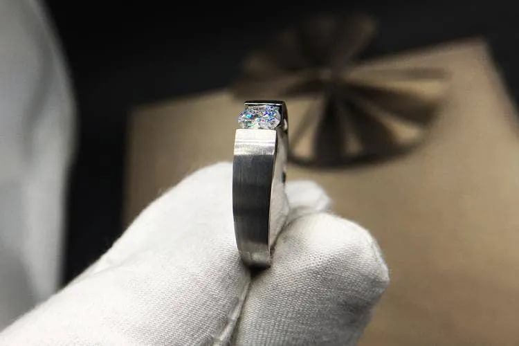 2ct Created Diamond Ring Simple Design