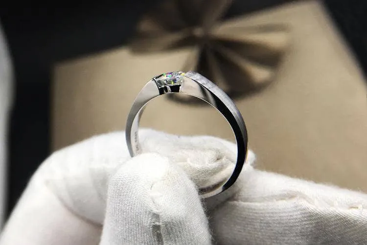 2ct Created Diamond Ring Simple Design