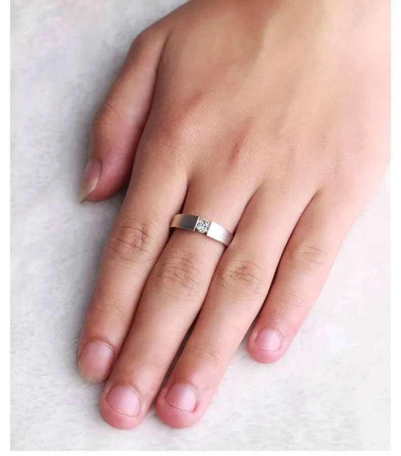 2ct Created Diamond Ring Simple Design