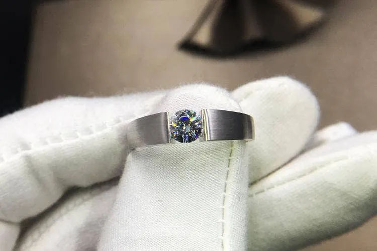 2ct Created Diamond Ring Simple Design