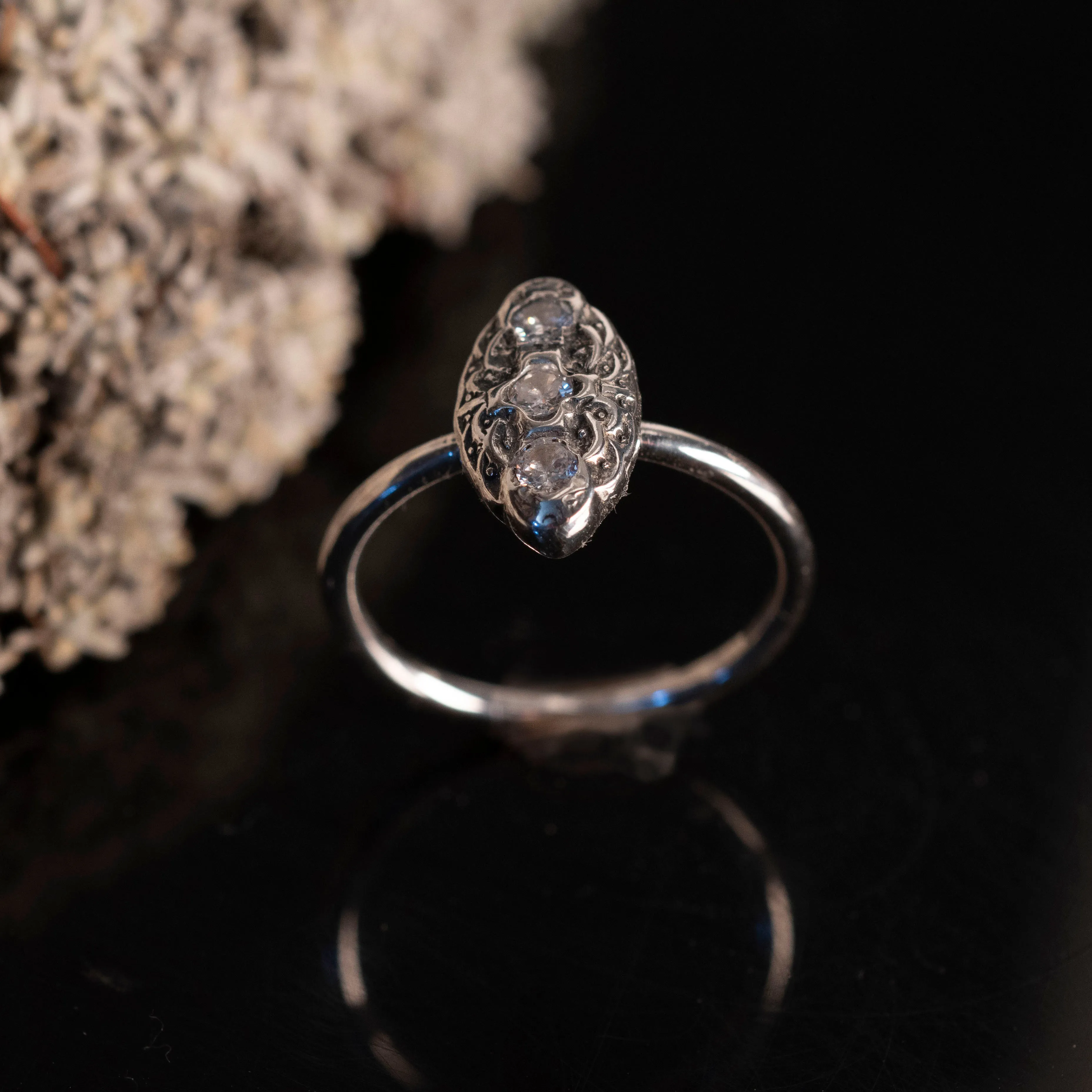 3 Stone Antique Ring