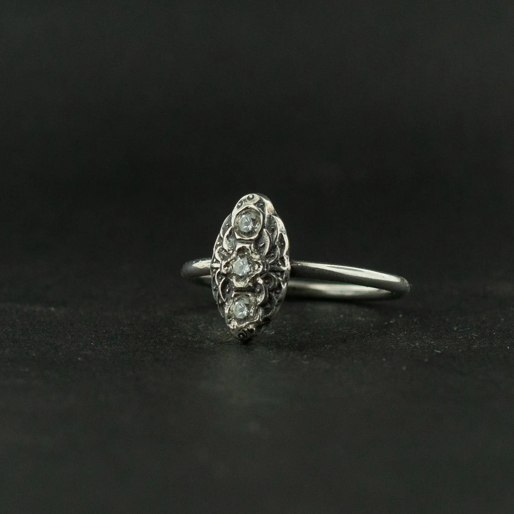 3 Stone Antique Ring