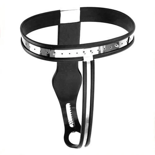 6942AR      Owned and Chastised Steel Locking Female Full Chastity Belt