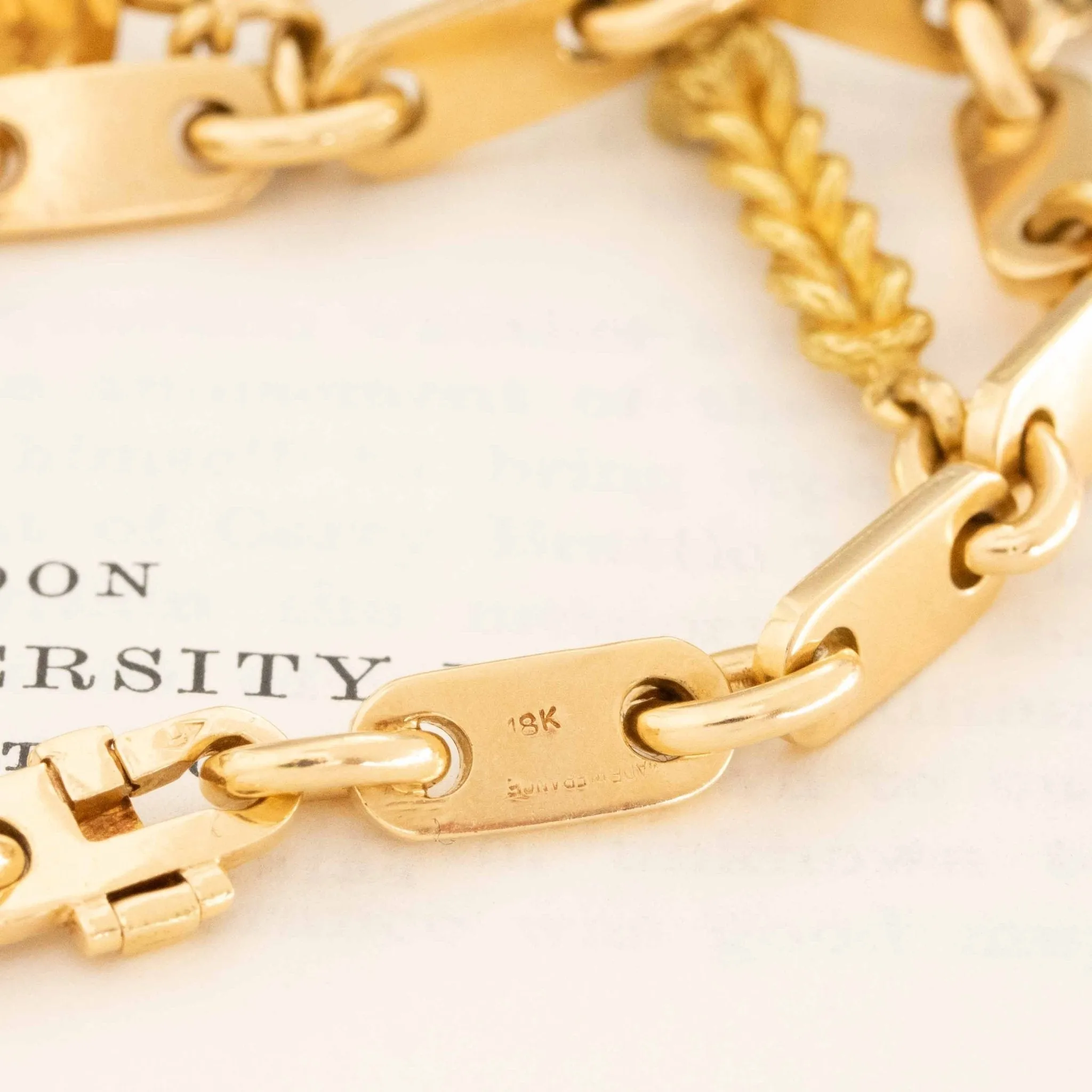 70s Georges L'Enfant Equestrian Theme Charm Bracelet by Hermes Paris