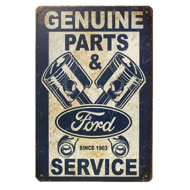 9CAARS™ Vintage Metal Signs