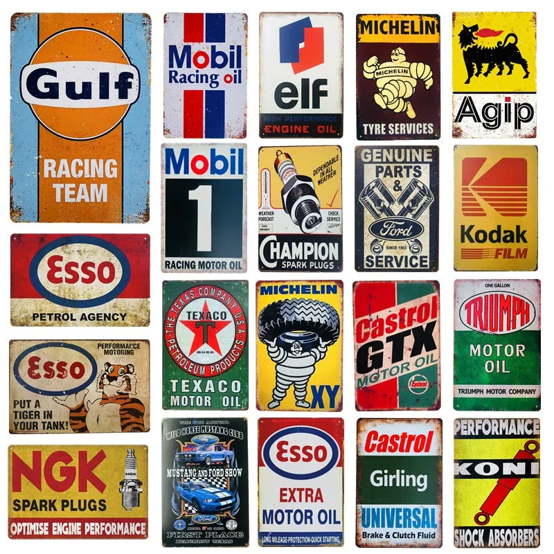 9CAARS™ Vintage Metal Signs