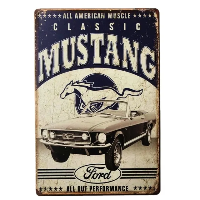 9CAARS™ Vintage Metal Signs