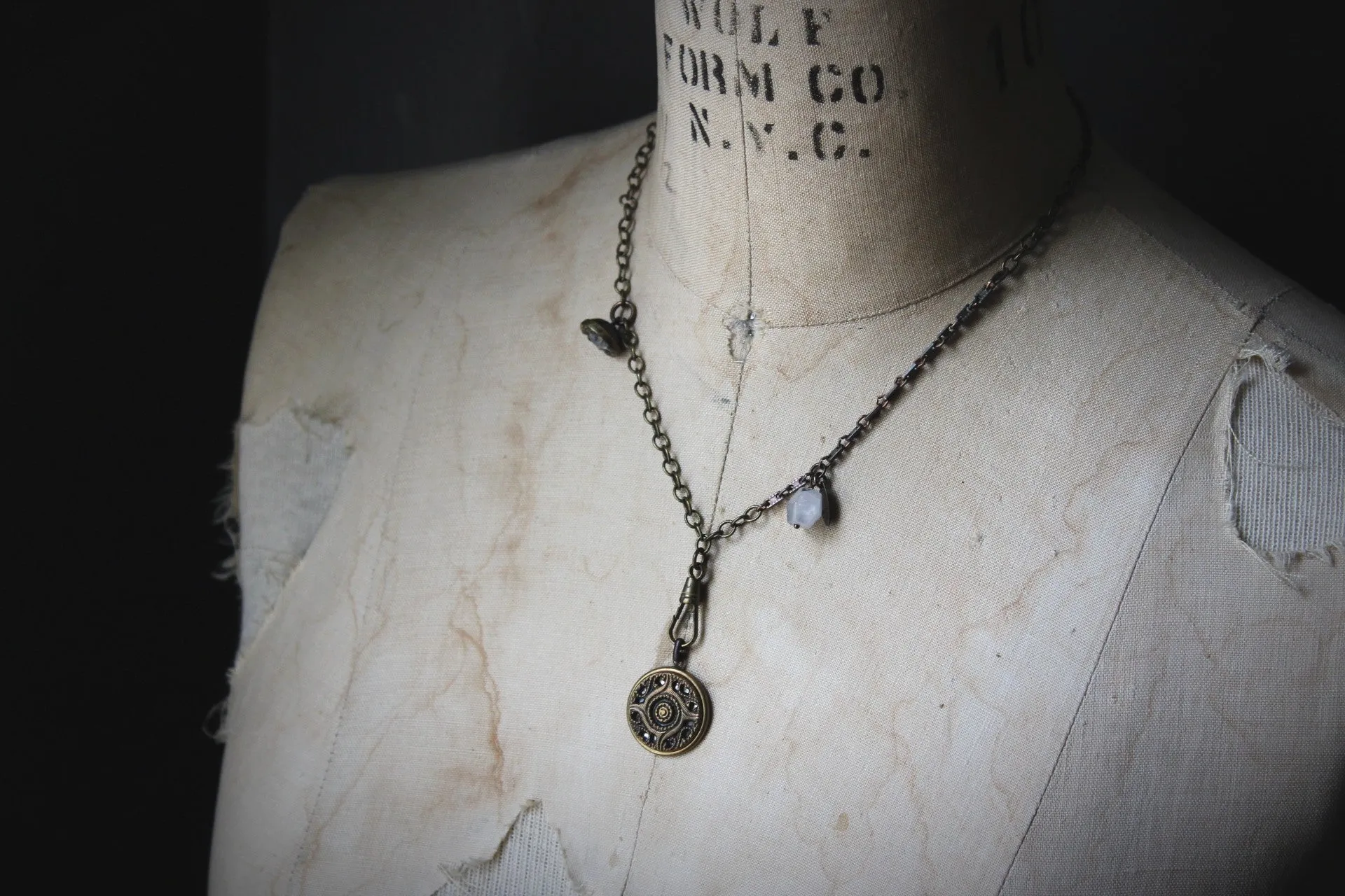 A Dark Tale | Gentleman Detective : 1844. Antiqued Bauble Necklace.