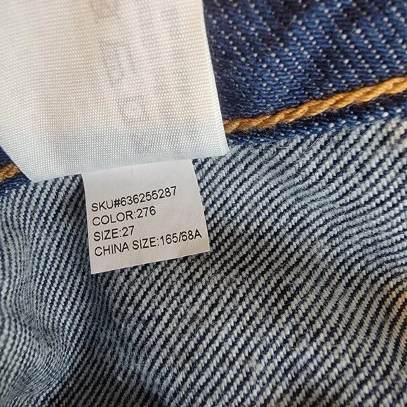 ⭐Abercrombie &amp; Fitch Sz 27/4 Women demim Blue Jean Boho Mini Skirt 4 pockets New