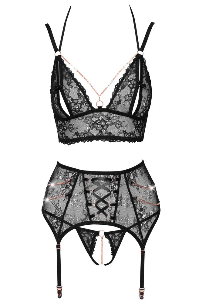 Abierta Fina Suspender Set