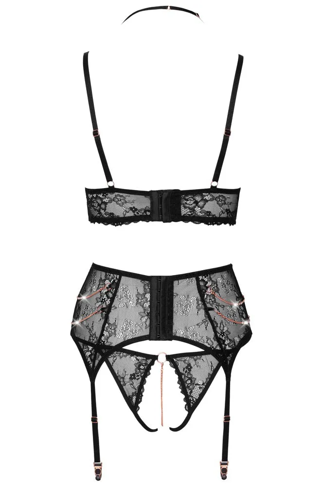 Abierta Fina Suspender Set