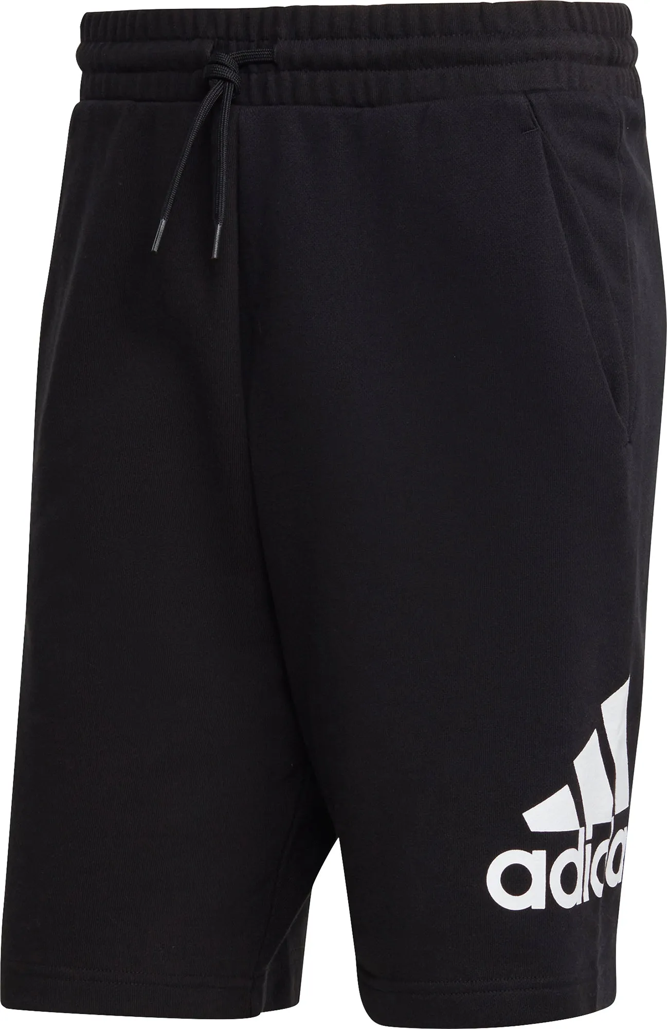 adidas Essentials Big Logo French Terry Mens Training Shorts - Black
