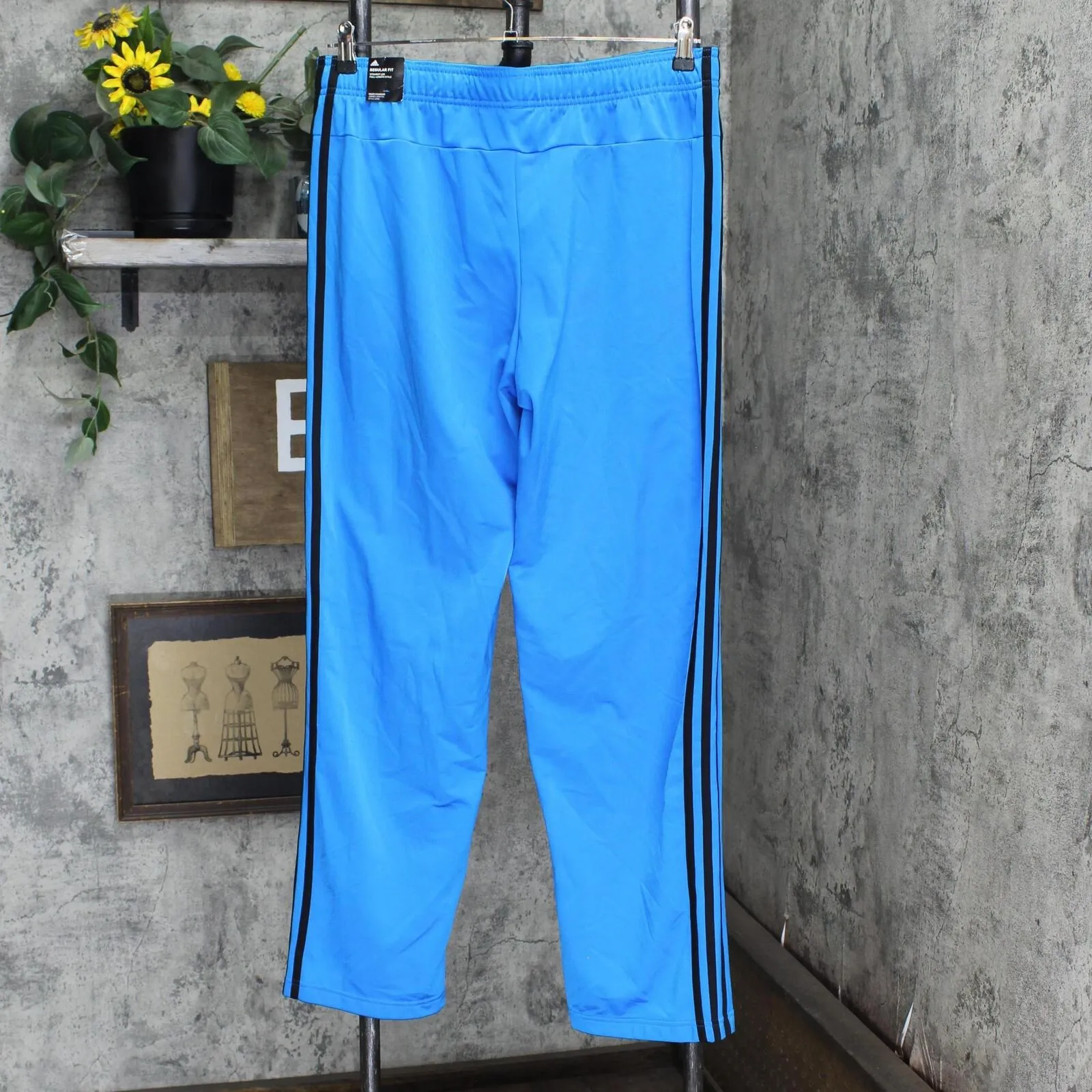 Adidas Men's Primegreen Essentials Warm-Up Open Hem 3-Stripes Track Pants HE1834