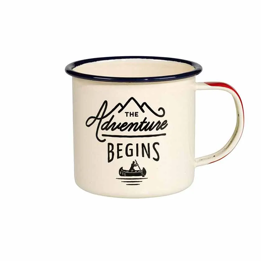 Adventure Begins Enamel Mug