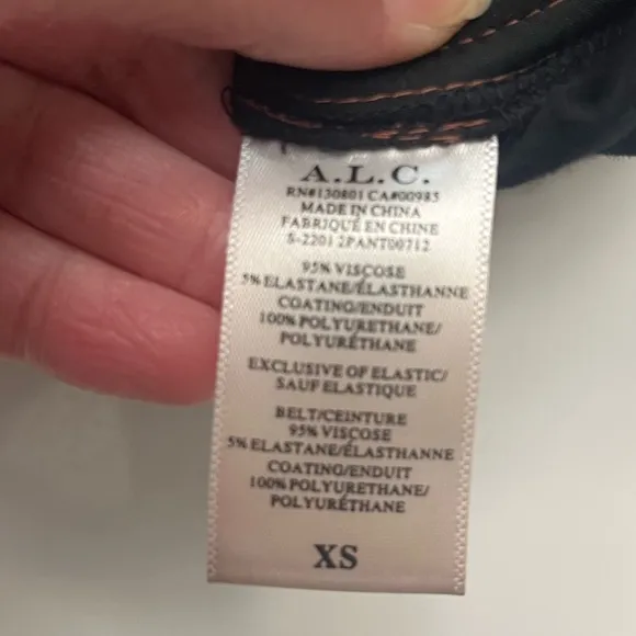 A.L.C Ryder Faux-LeatherShorts Russet Sz XS
