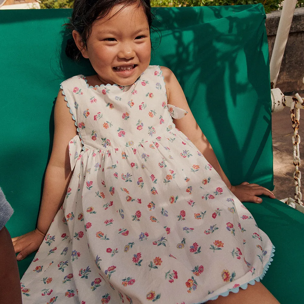 Aloisa Dress | White Felicita Flowers