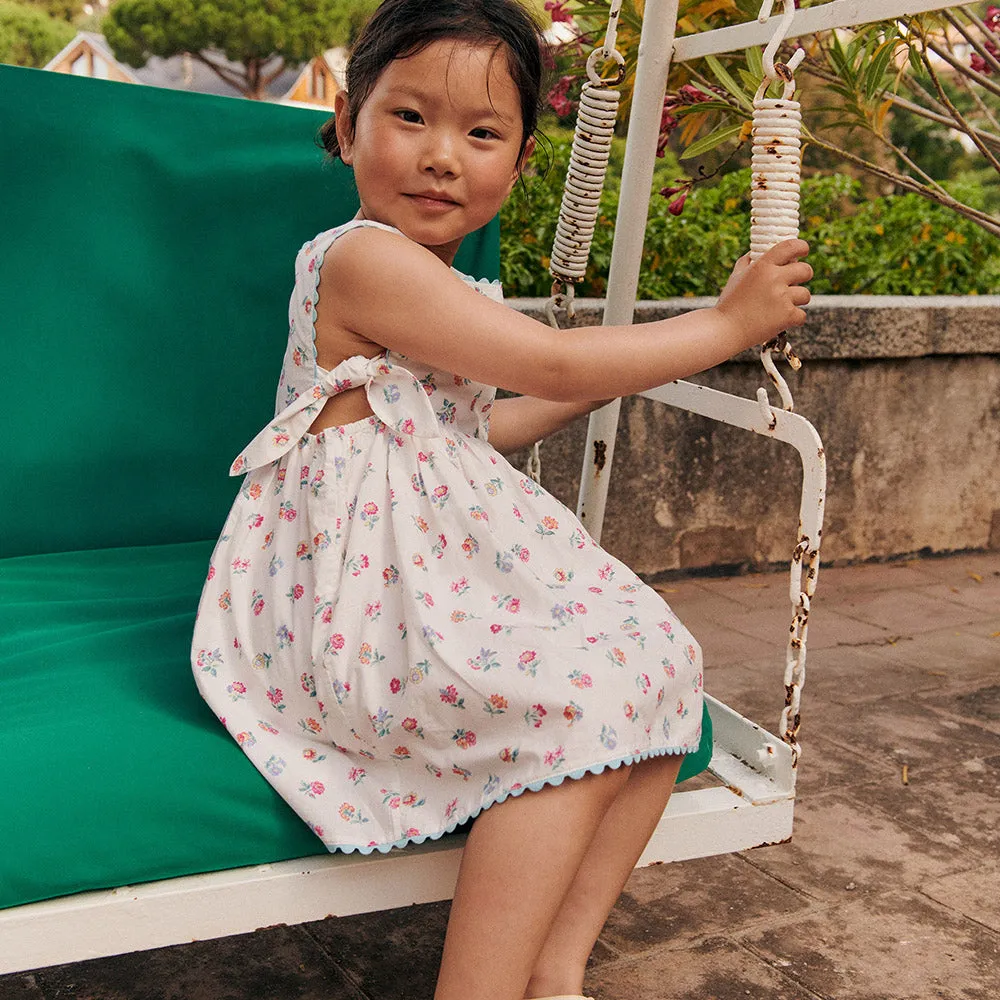 Aloisa Dress | White Felicita Flowers