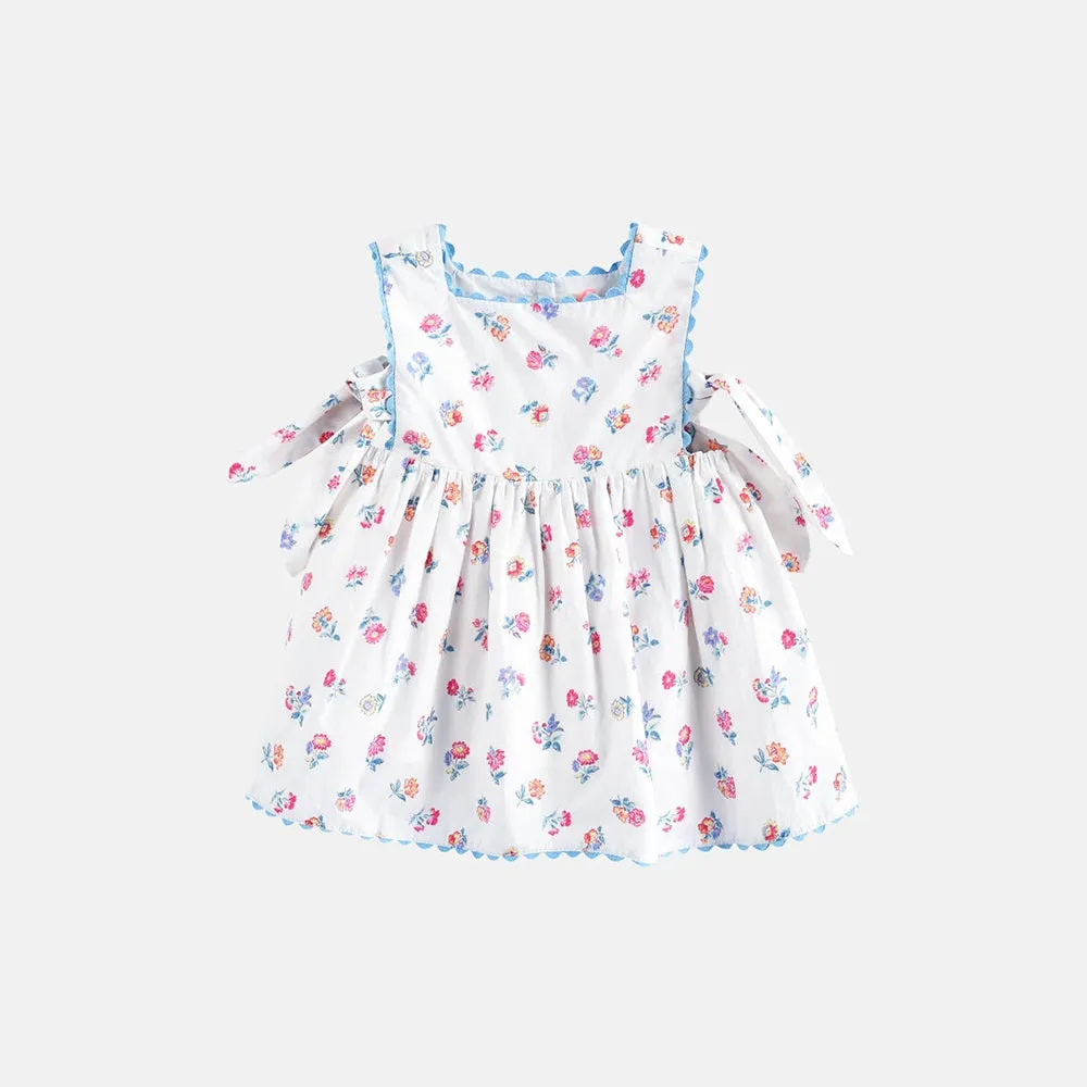 Aloisa Dress | White Felicita Flowers