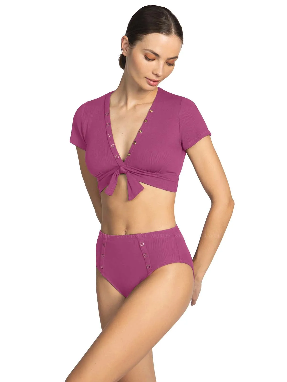 Amy Raglan-Amy High Waist Bikini ::RET