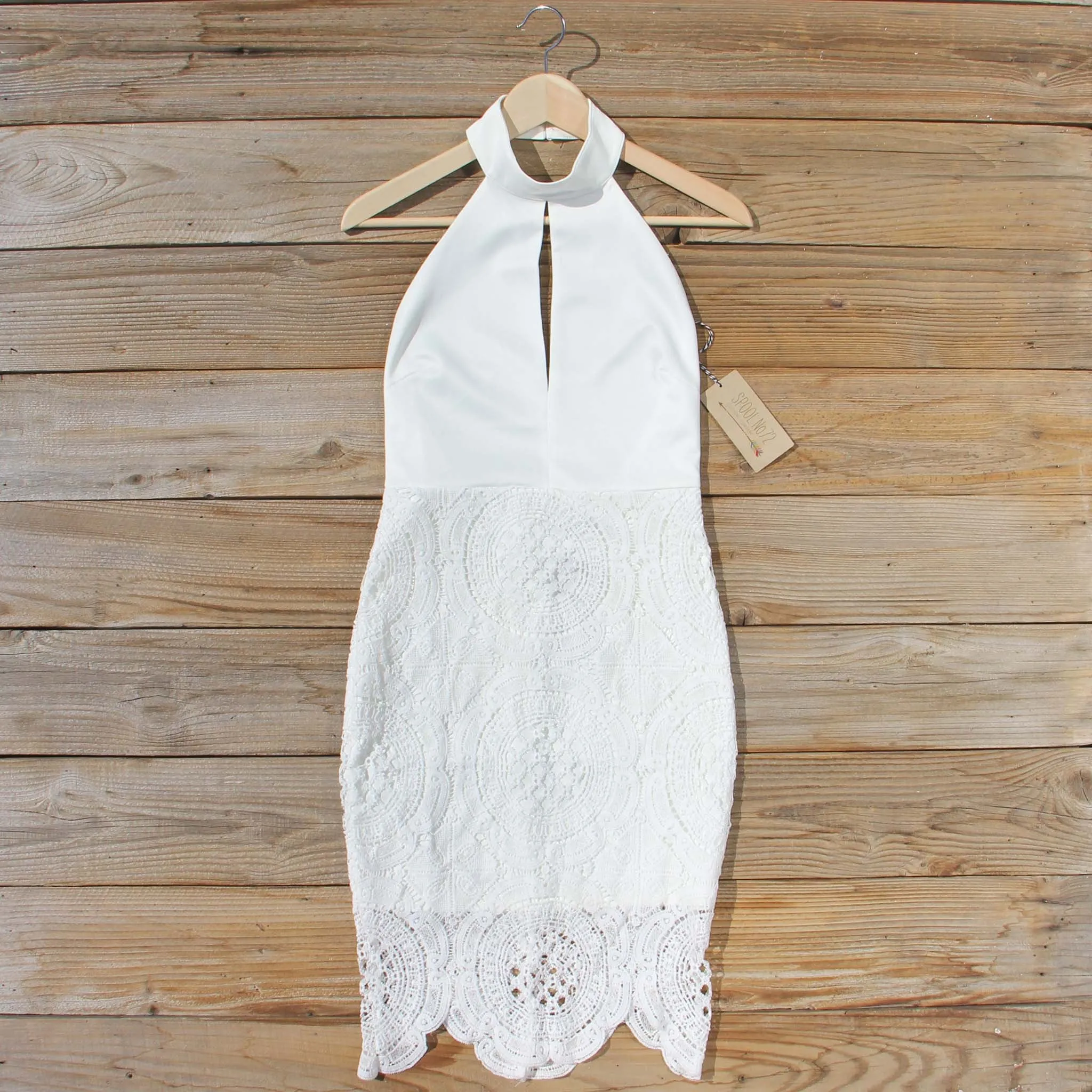 Ancient Lace Dress in White