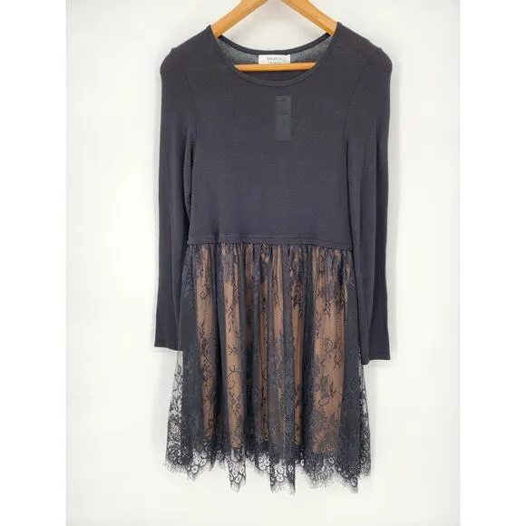 Anthropologie Baily/44 Black Hadarah Lace Dress Women's Size XS