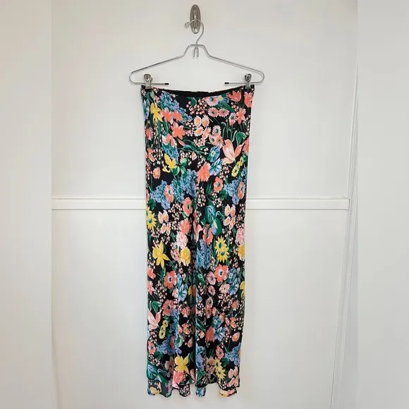 Anthropologie Maeve Bias Florence Floral Midi Skirt