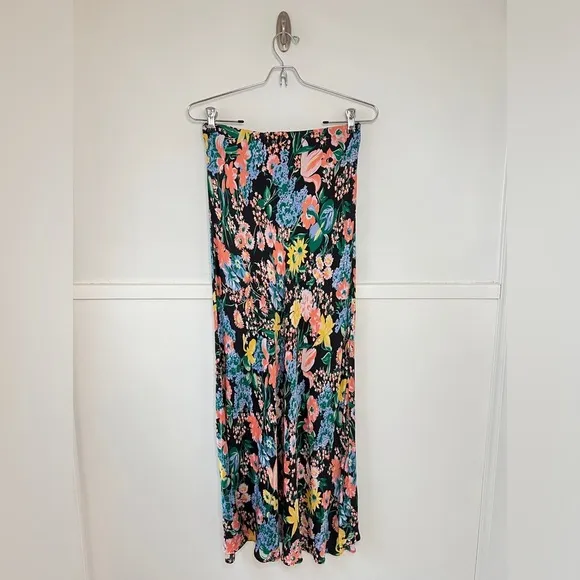 Anthropologie Maeve Bias Florence Floral Midi Skirt