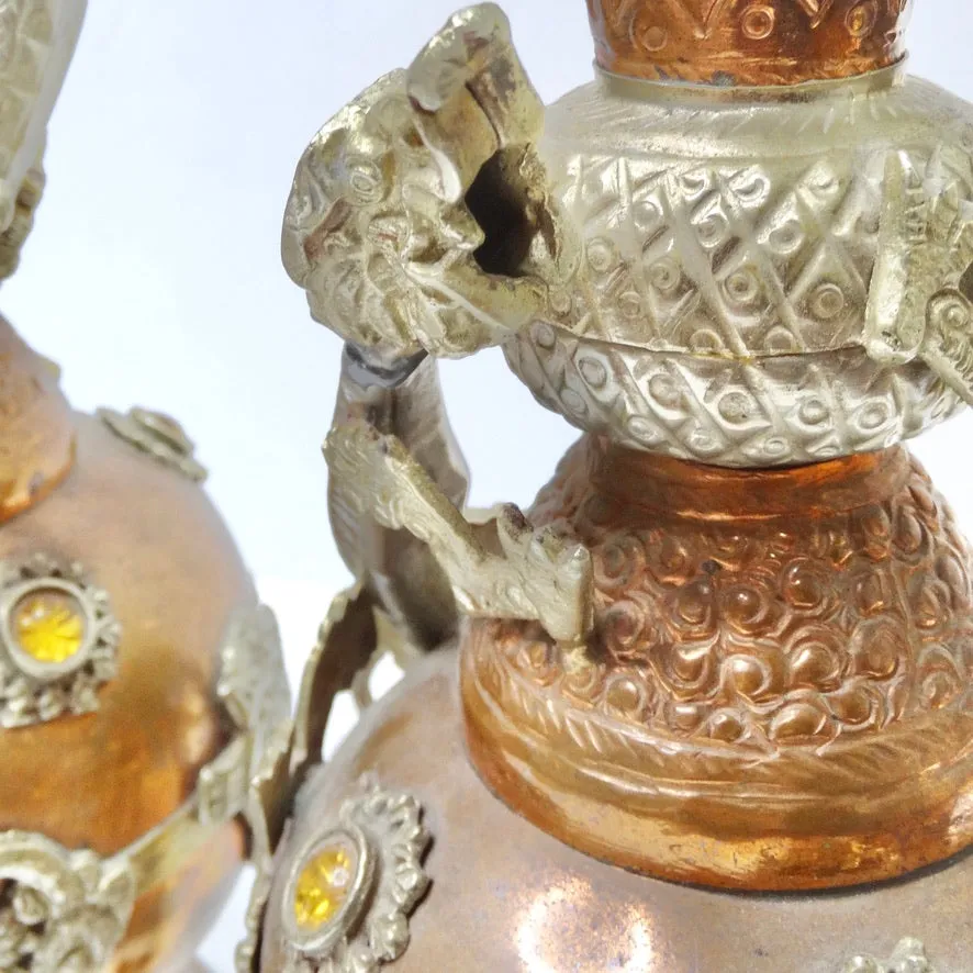 Antique Set of Two Tibetan Vases