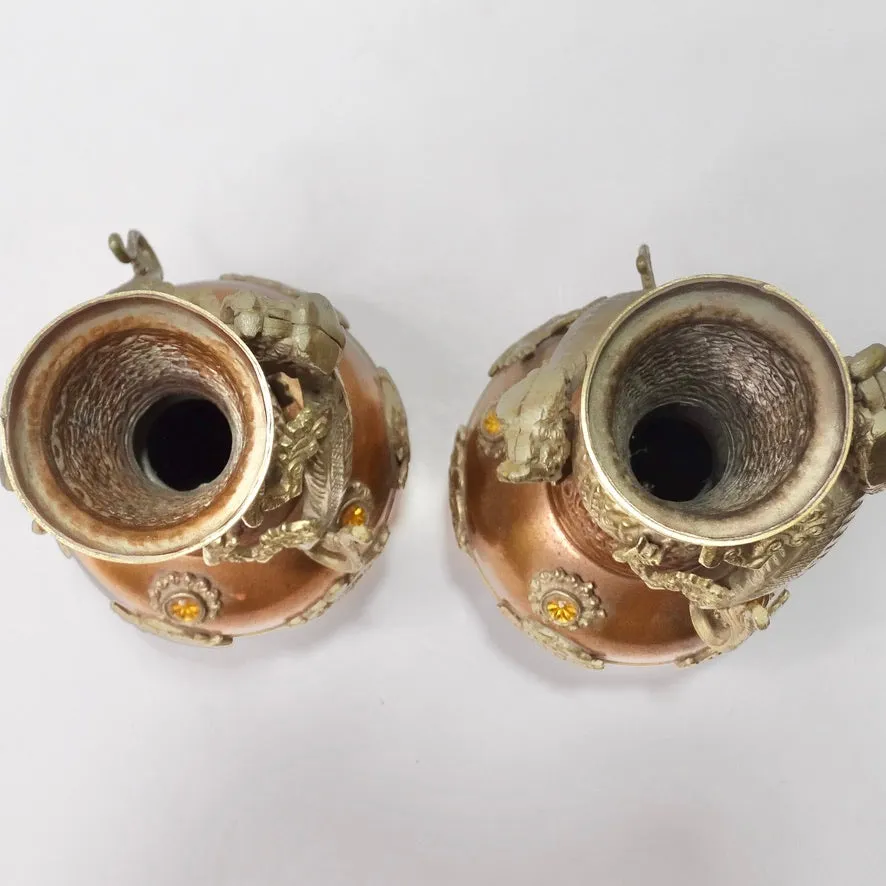 Antique Set of Two Tibetan Vases